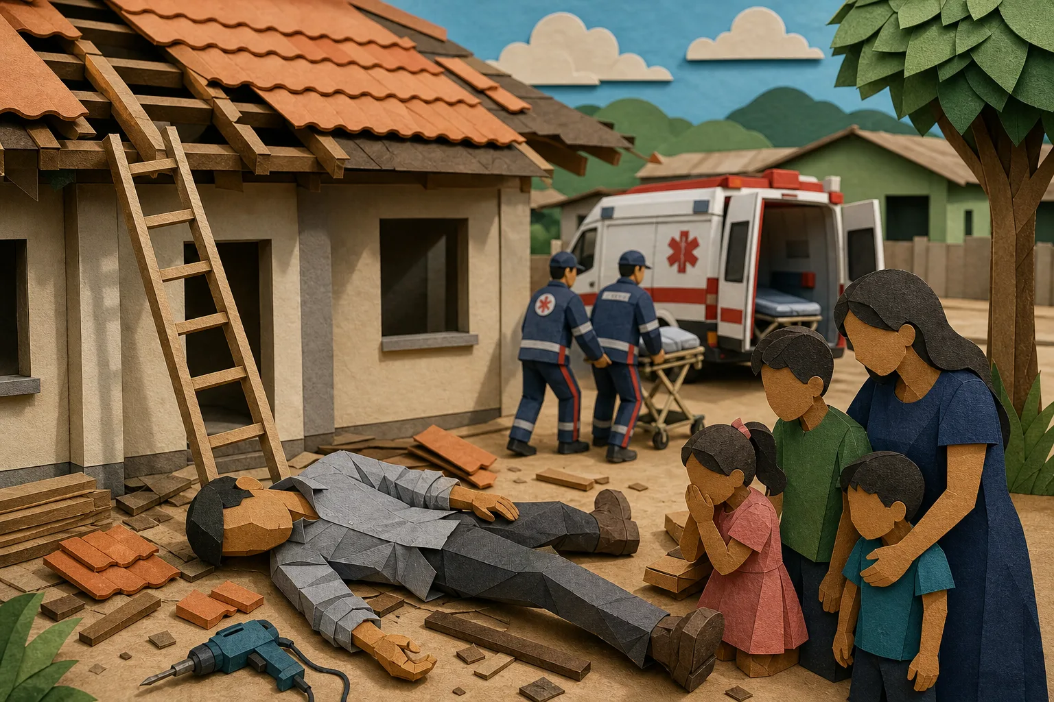 Pastor de 43 anos morre ao cair de telhado durante obra no interior do Acre