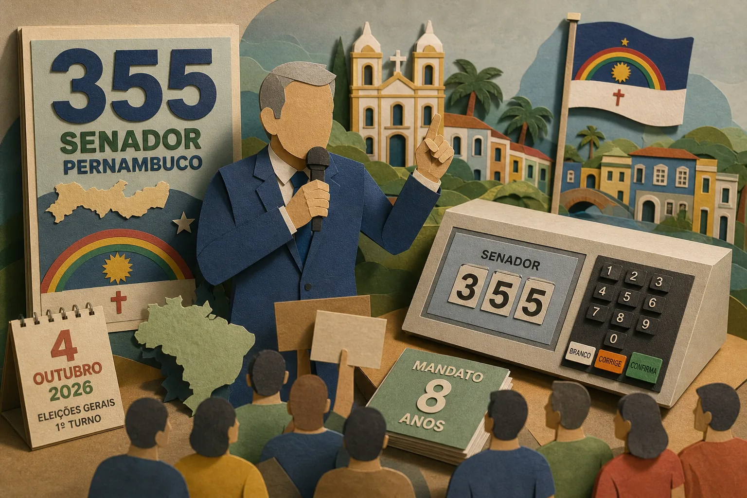 Pastor Gilvan Costa disputa vaga no Senado por Pernambuco com o número 355
