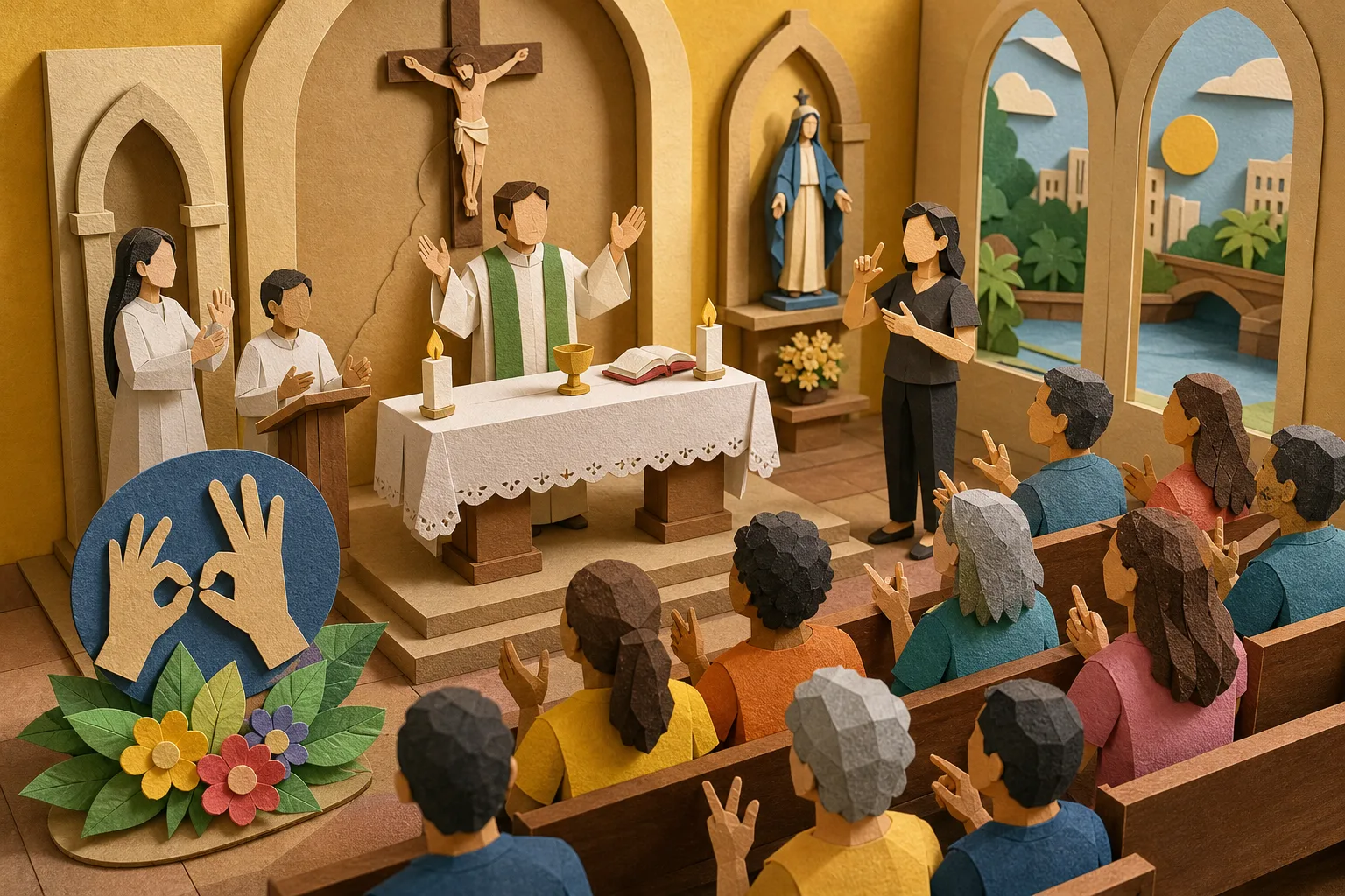 Pastoral em Teresina promove inclusão religiosa com missas sinalizadas em Libras