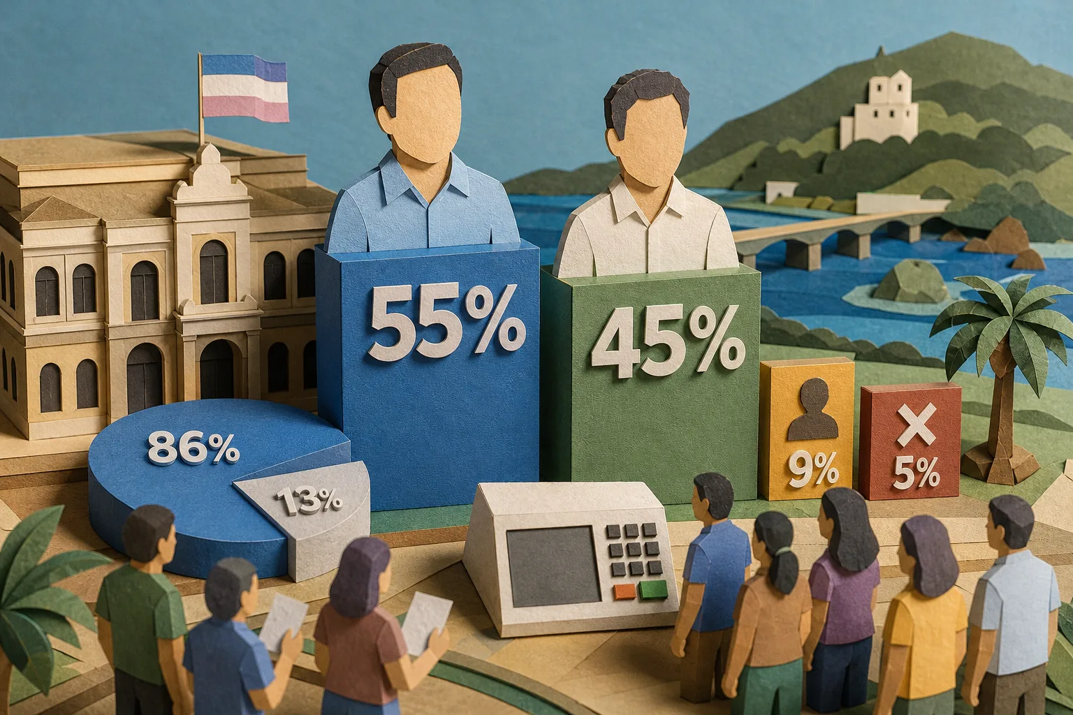Pazolini atinge 55% dos votos válidos na disputa pelo governo capixaba