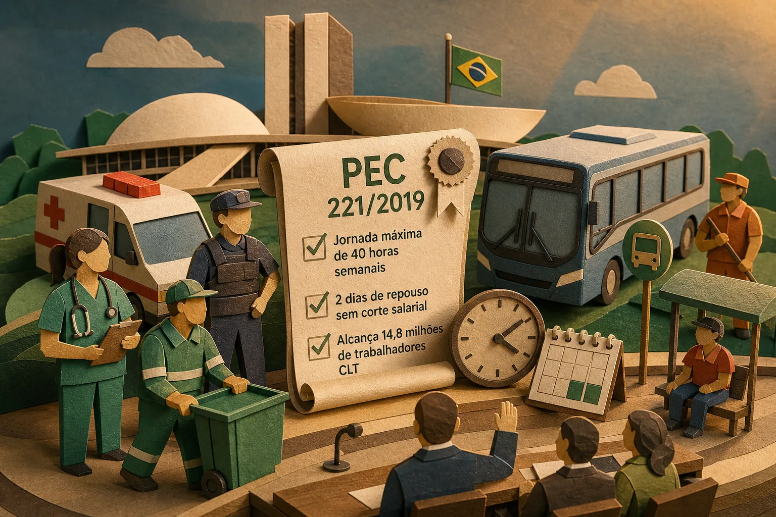 PEC que altera jornada prevê regras diferenciadas para saúde, segurança e transporte