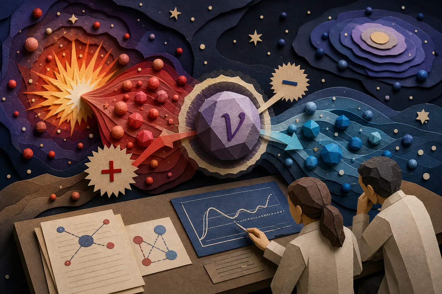 Pesquisa aponta neutrino pesado como chave para a existência de matéria no cosmos