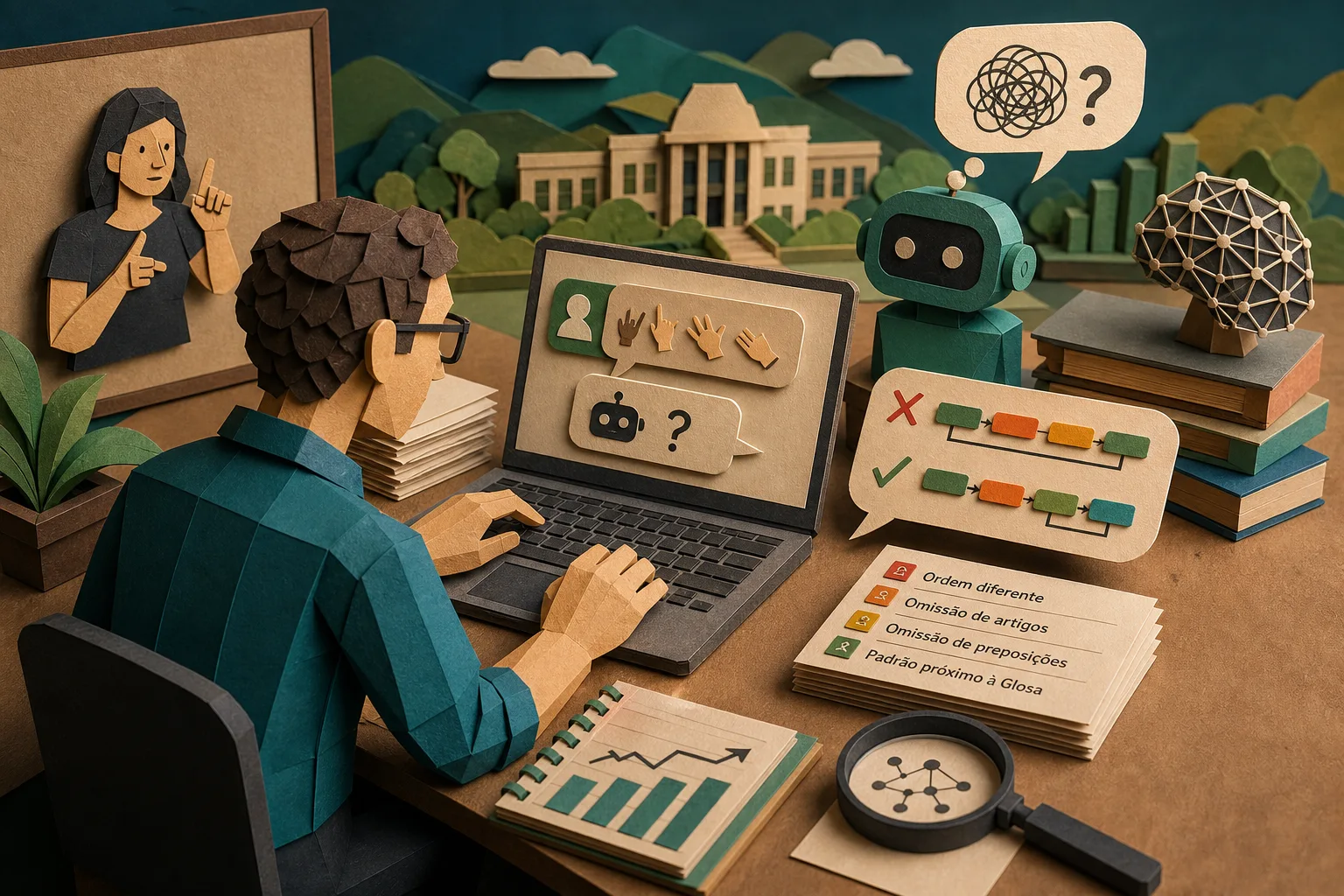 Pesquisa mostra que chatbots de IA têm dificuldade para interpretar sintaxe da Libras