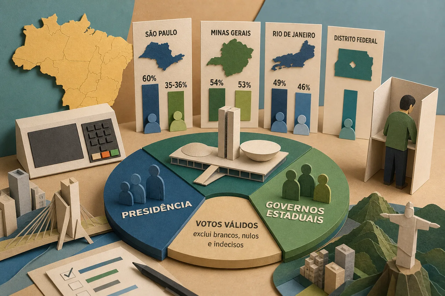 Pesquisas eleitorais mostram cenário para governos estaduais e Presidência