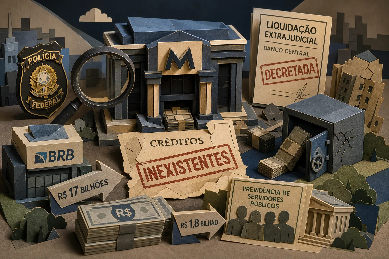 PF aponta venda de R$ 12 bilhões em créditos inexistentes pelo Banco Master