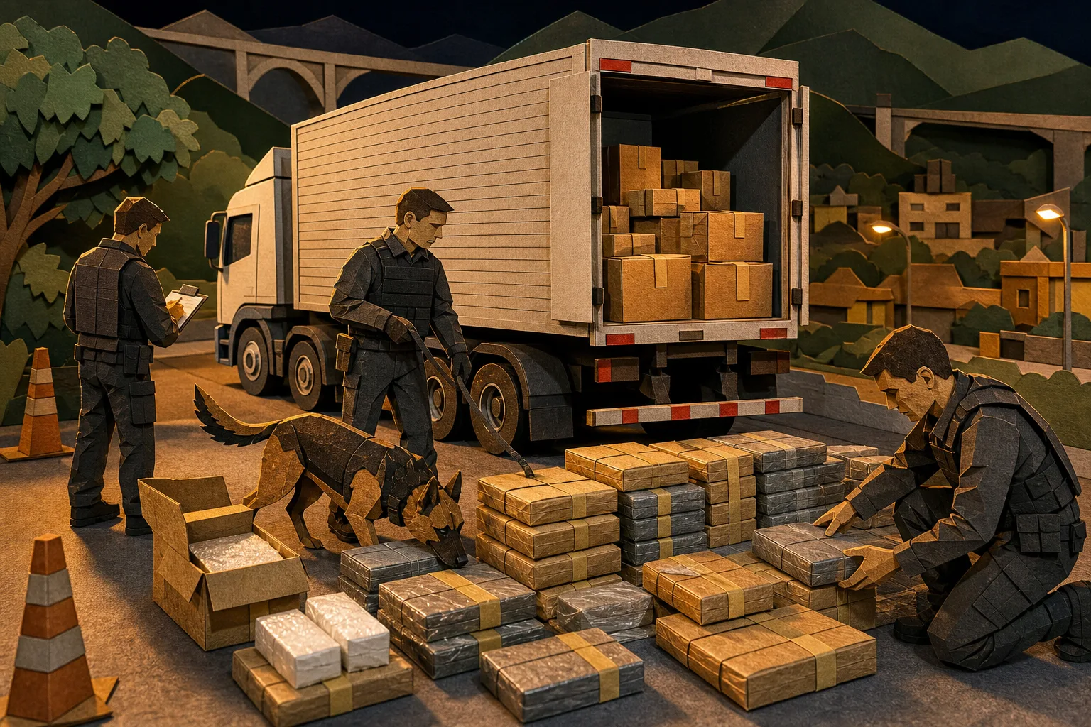 PF apreende quase 400 quilos de entorpecentes em caminhão no Sul Fluminense
