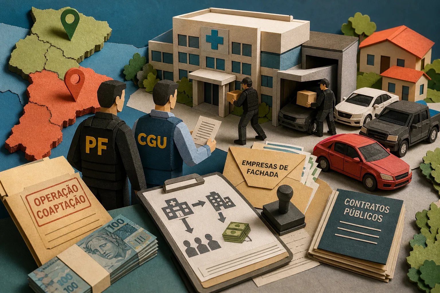 PF e CGU investigam desvios bilionários na saúde pública do CE e da PB