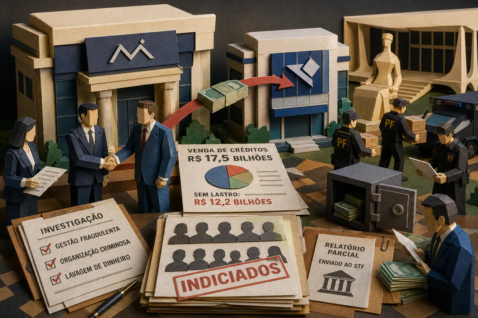 PF indicia 15 investigados por fraude bilionária entre Banco Master e BRB