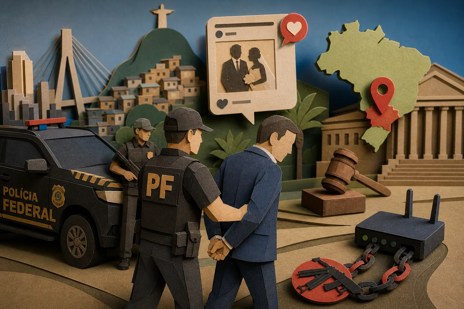 PF localiza e prende vereador do Rio no Paraná após publicação em rede social
