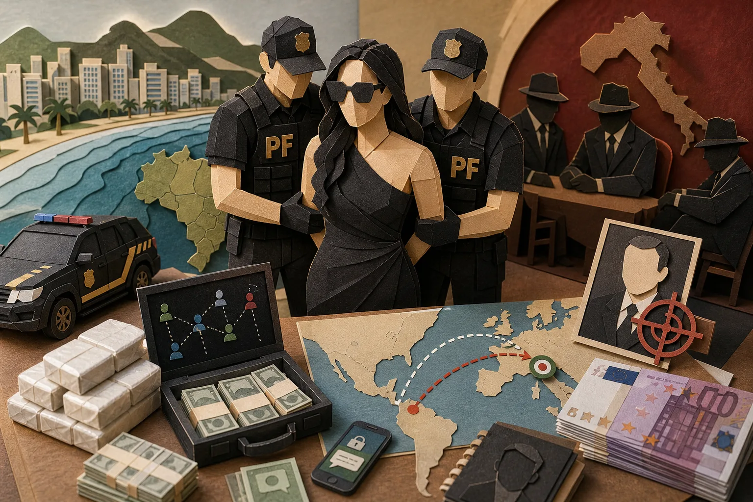 PF prende influenciadora brasileira suspeita de atuar para a máfia italiana