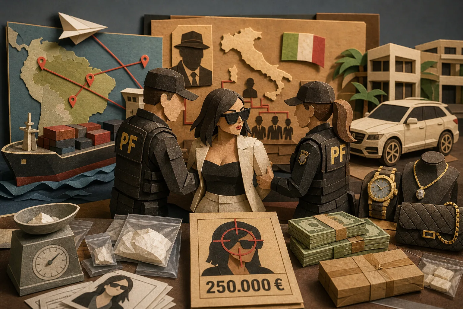 PF prende influenciadora digital ligada à máfia italiana por tráfico de drogas