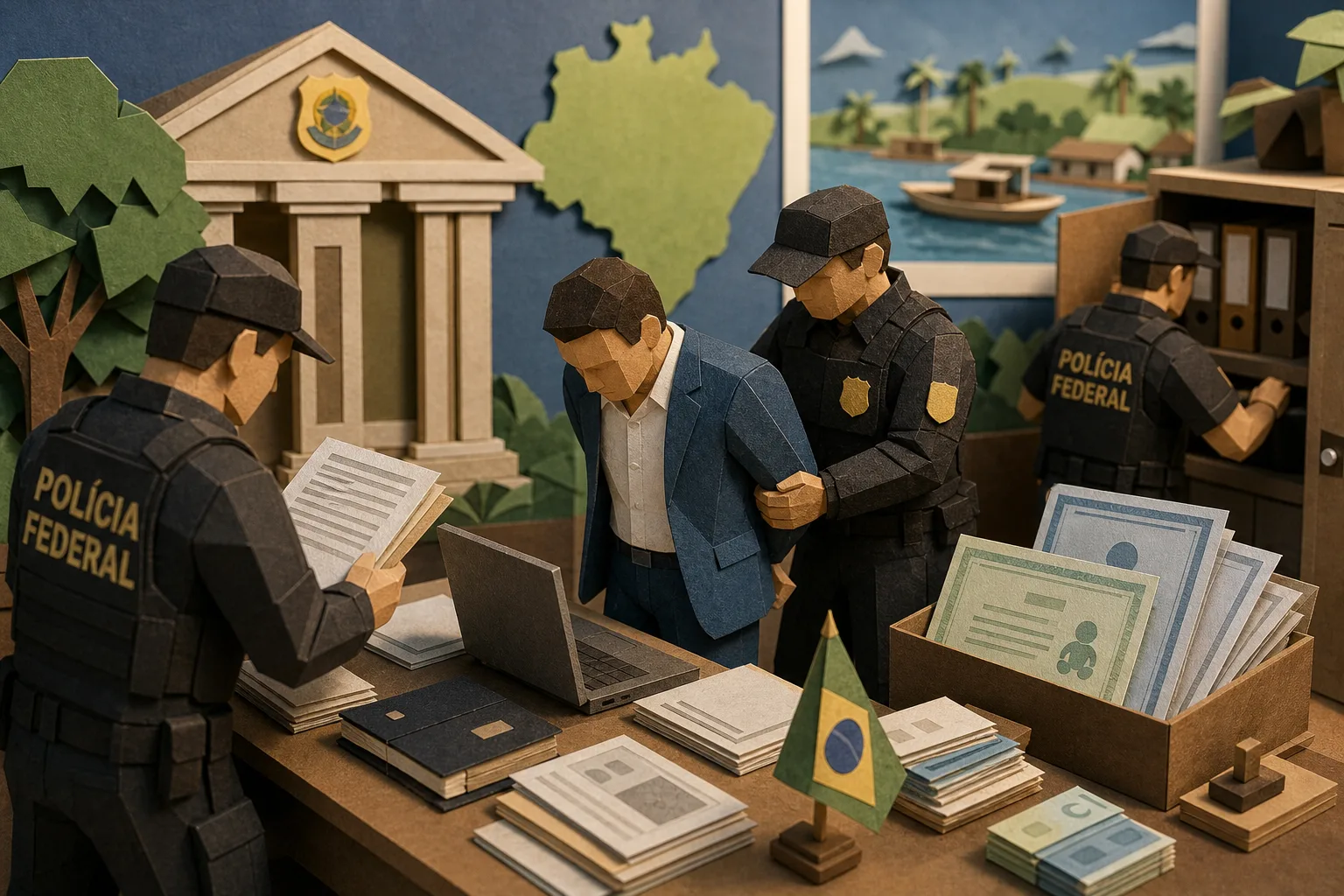 PF prende parlamentar em ação contra comércio ilegal de registros civis no AM