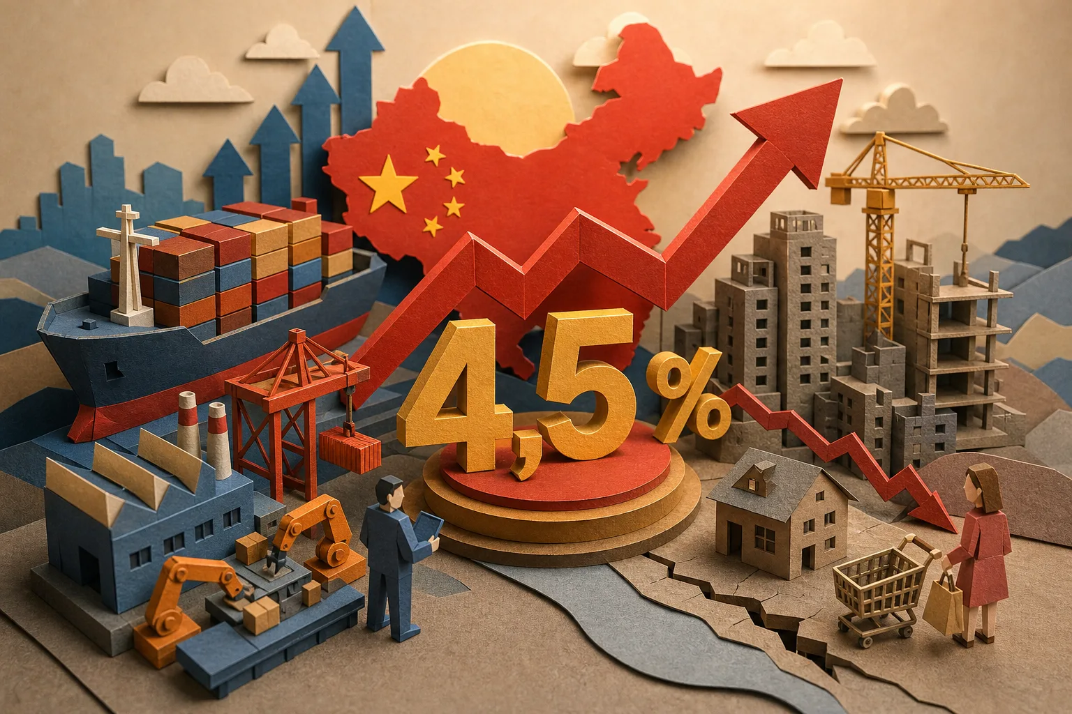 PIB chinês avança 4,5% no terceiro trimestre e supera previsões do mercado
