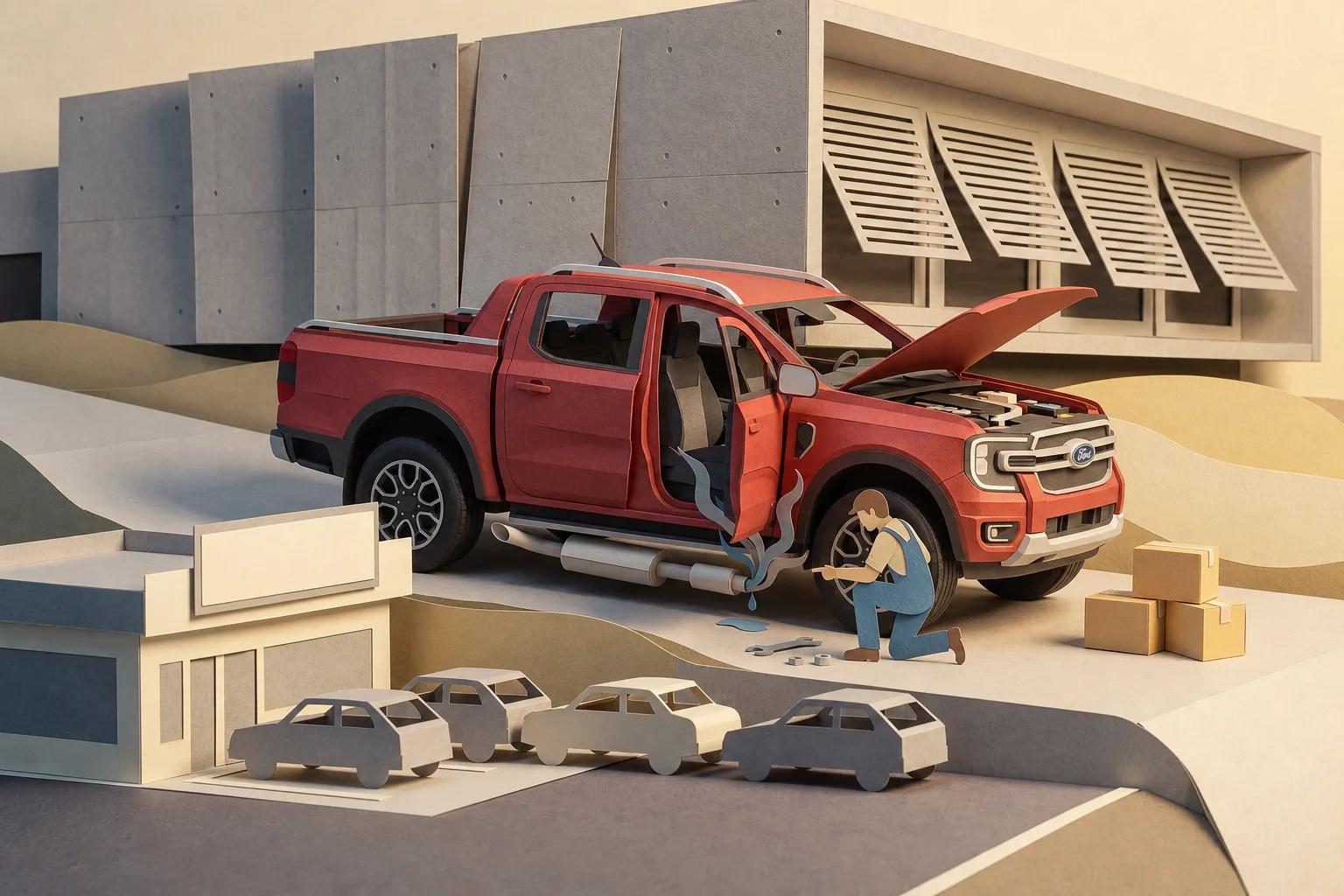 Picape Ford Ranger 2026 é convocada para reparo devido a risco de vazamento de gases