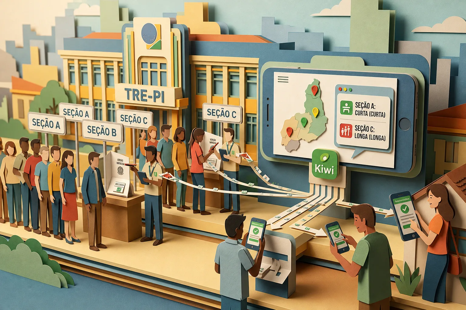 Plataforma do TRE-PI permite acompanhar tamanho das filas de votação