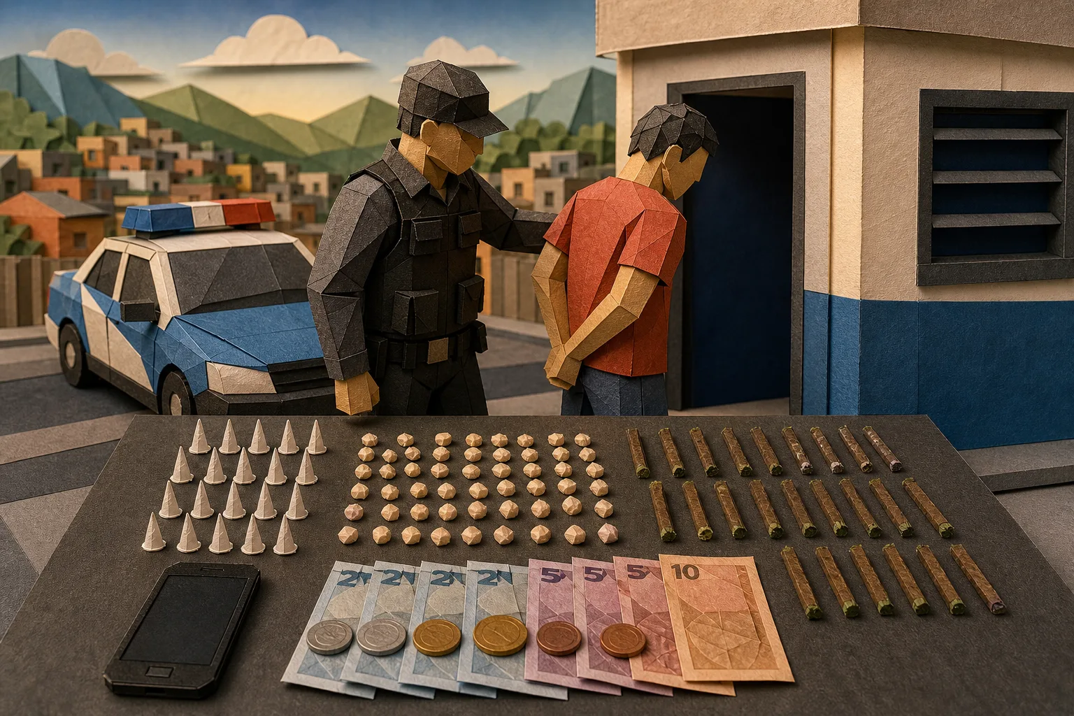 PM apreende cocaína, crack e maconha com suspeito no bairro Belmonte