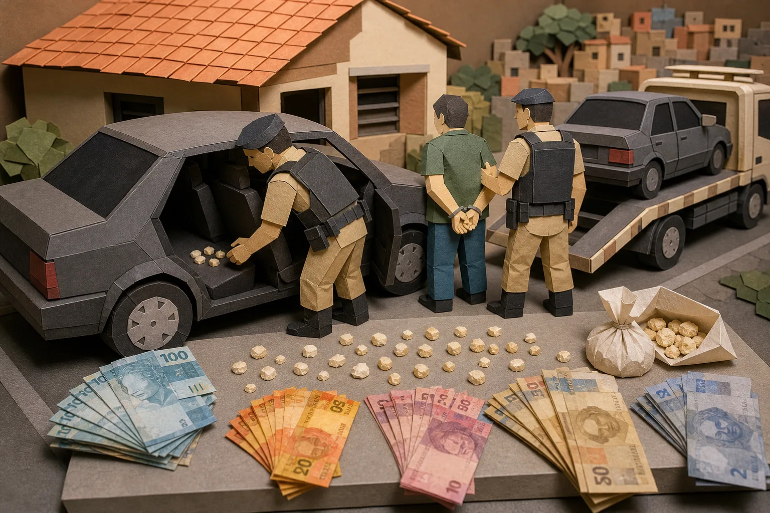 PM apreende dezenas de pedras de crack e dinheiro após abordagem no bairro Vila Rica