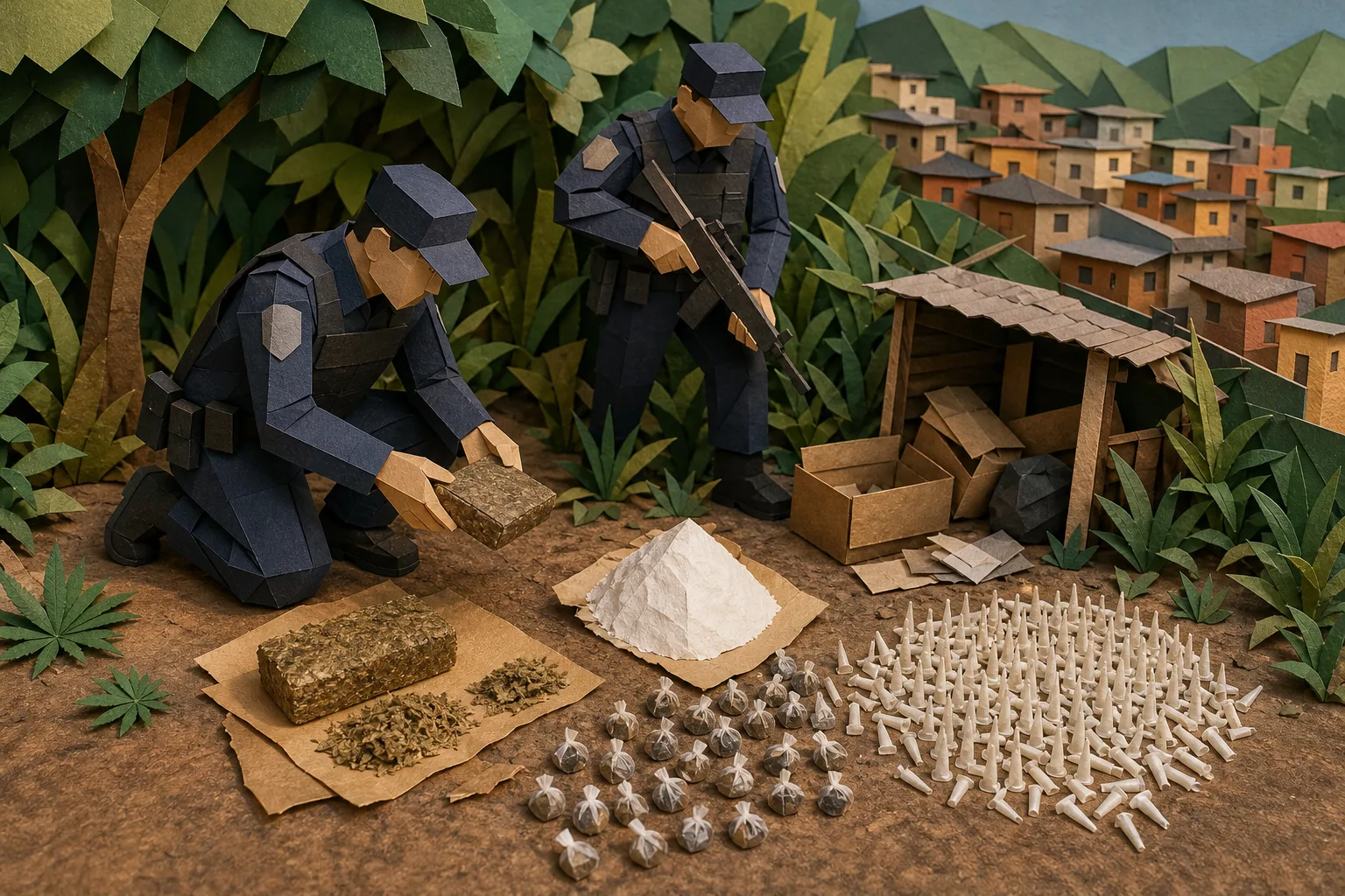 PM descobre esconderijo com cocaína e maconha no bairro Vila Isabel em Três Rios