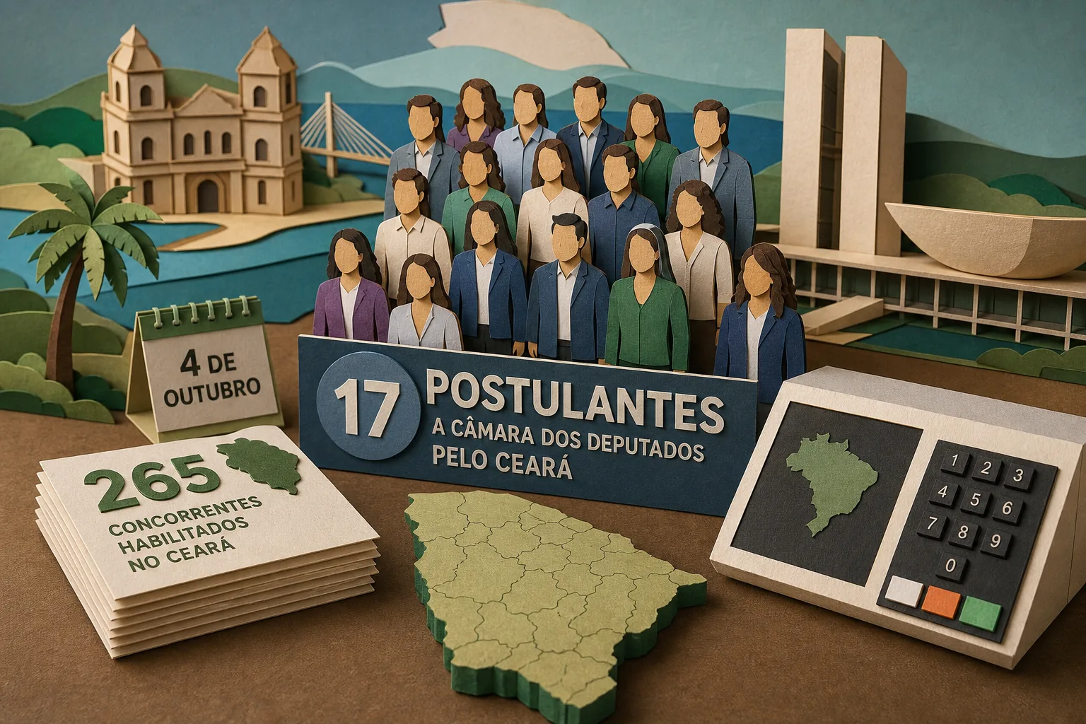 Podemos apresenta 17 postulantes a vagas na Câmara dos Deputados pelo Ceará