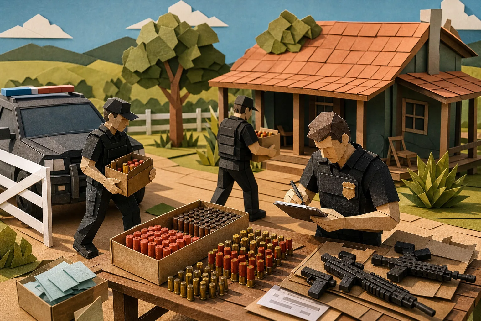 Polícia apreende centenas de munições em rancho do influenciador César Rincon em SC