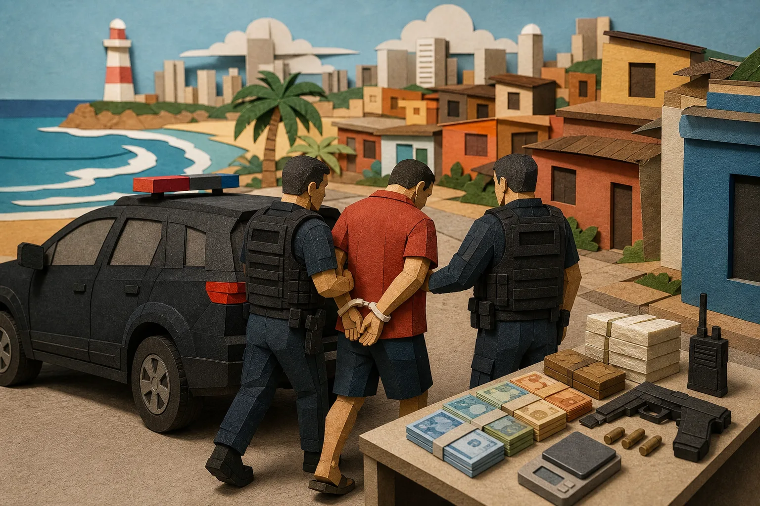 Polícia baiana prende foragido da Justiça fluminense no bairro de Itapuã