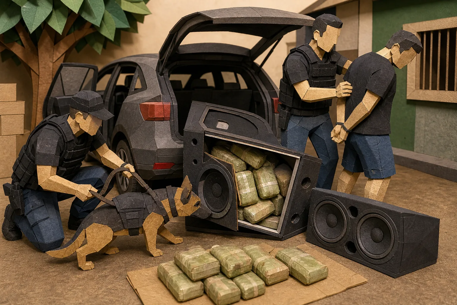 Polícia Civil apreende carga de skunk escondida em equipamento de som no Ceará
