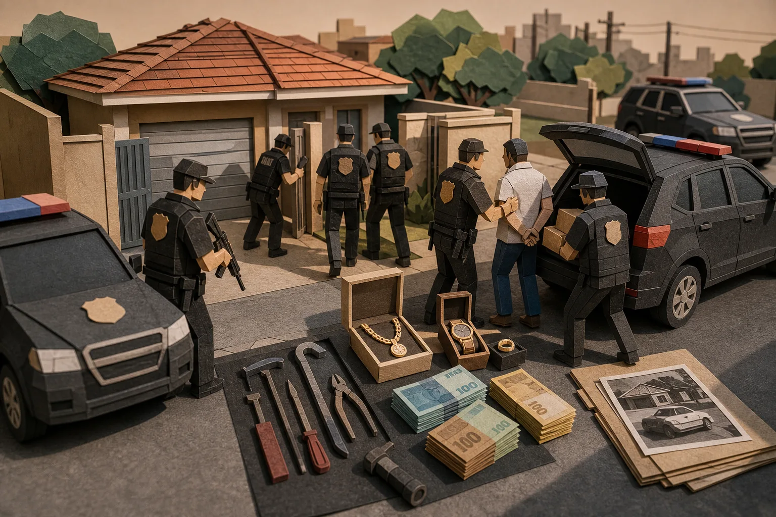 Polícia Civil combate grupo especializado em arrombamentos residenciais no estado de SP