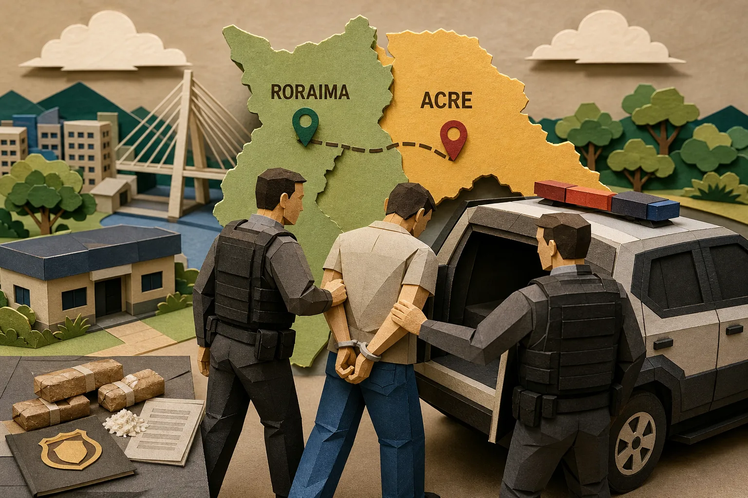 Polícia de Roraima localiza e detém homem procurado por tráfico no Acre