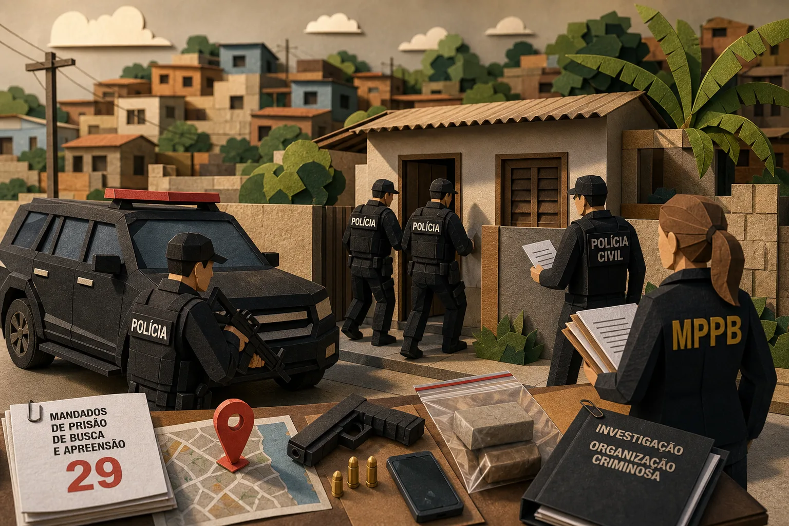 Polícia e MPPB combatem grupo suspeito de assassinatos e domínio em João Pessoa