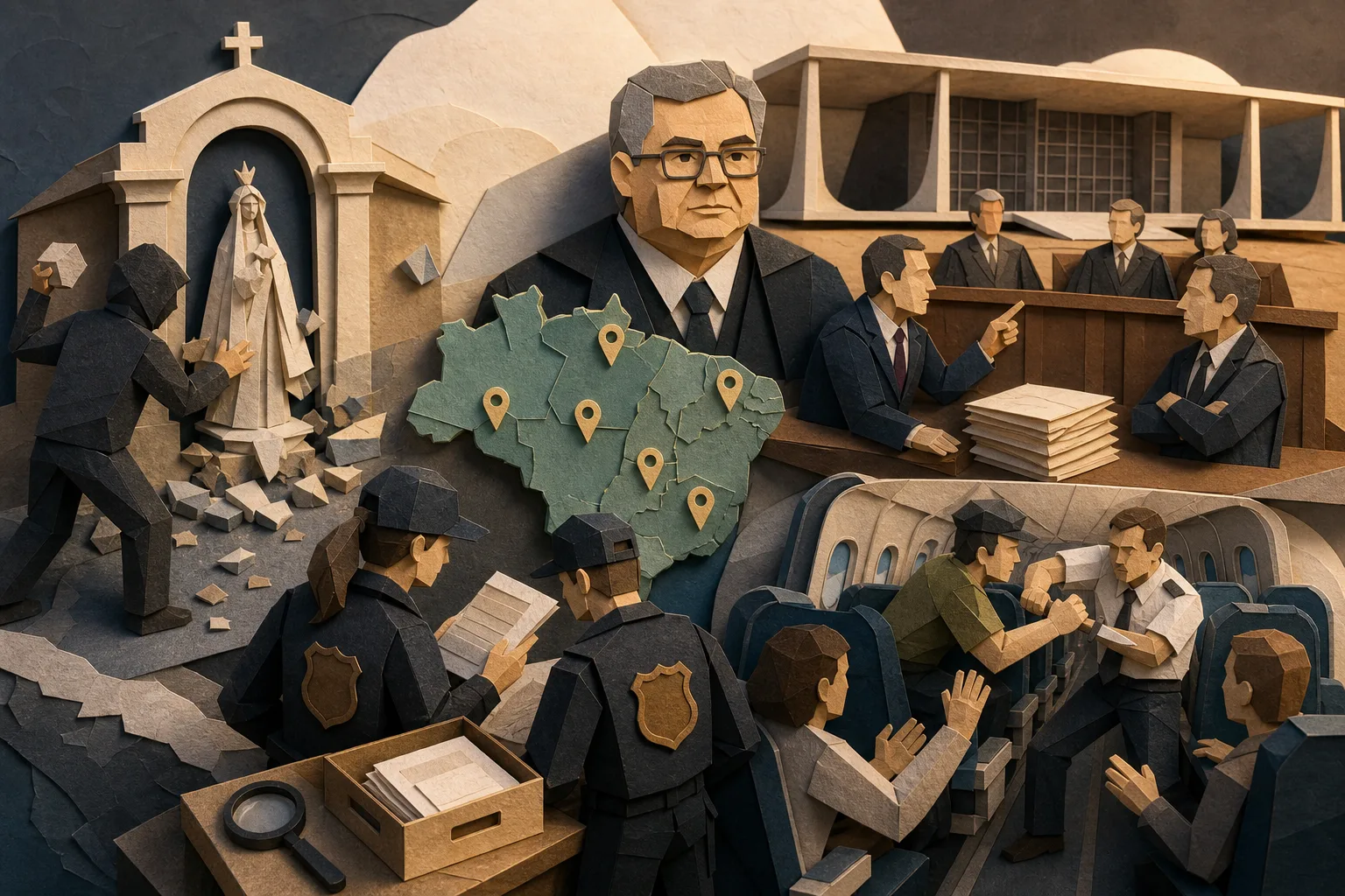 Polícia Federal investiga ataques contra imagens religiosas em sete estados