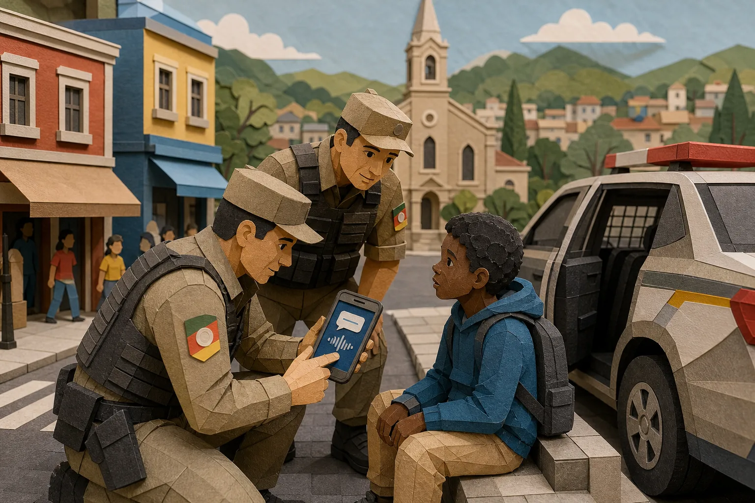 Polícia gaúcha usa inteligência artificial para ajudar menino haitiano perdido