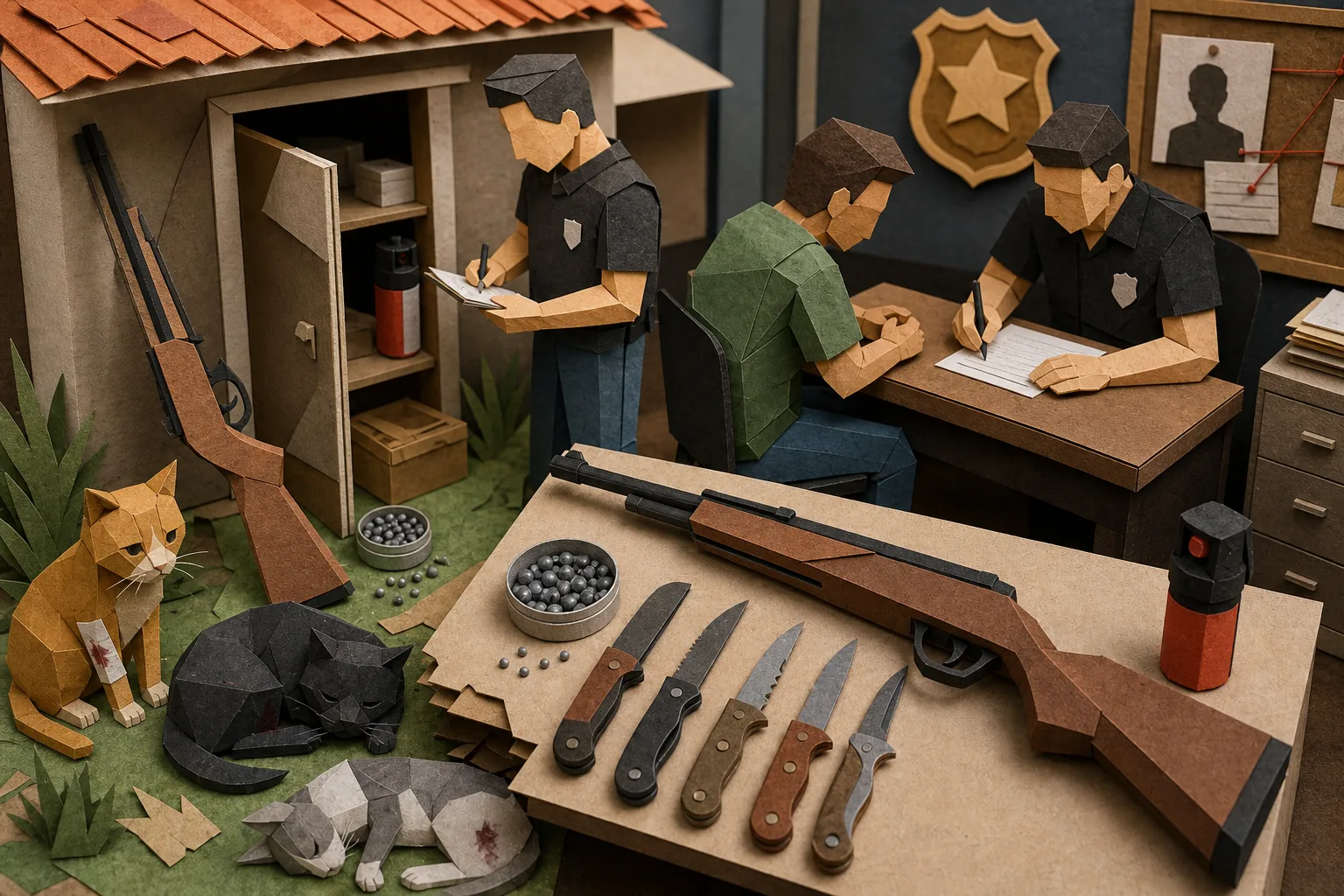 Polícia indicia suspeito de balear três gatos com arma de pressão em Itanhaém