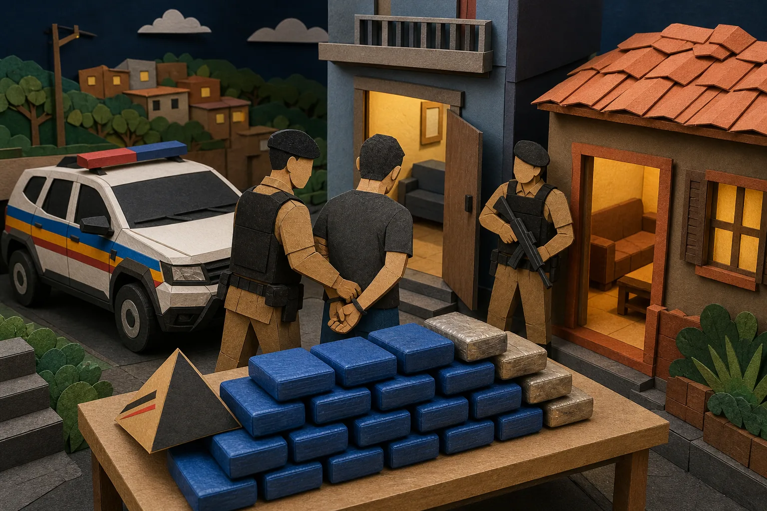 Polícia Militar apreende 23 barras de maconha e detém suspeito em Valadares