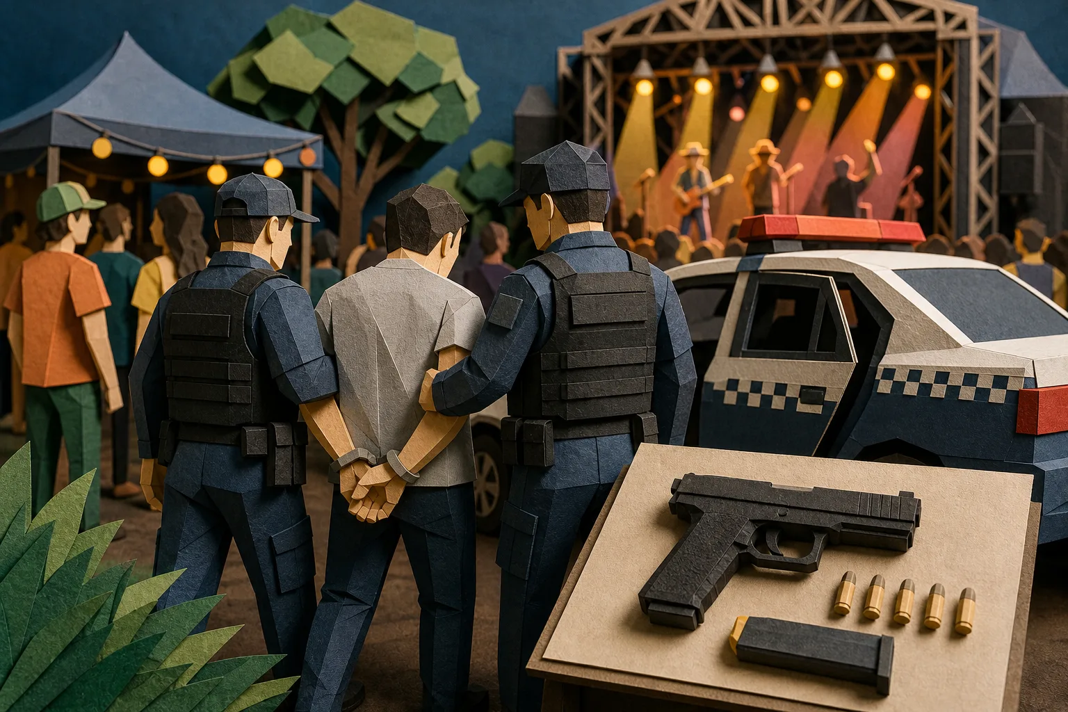 Polícia Militar detém homem com pistola durante evento musical em Picos
