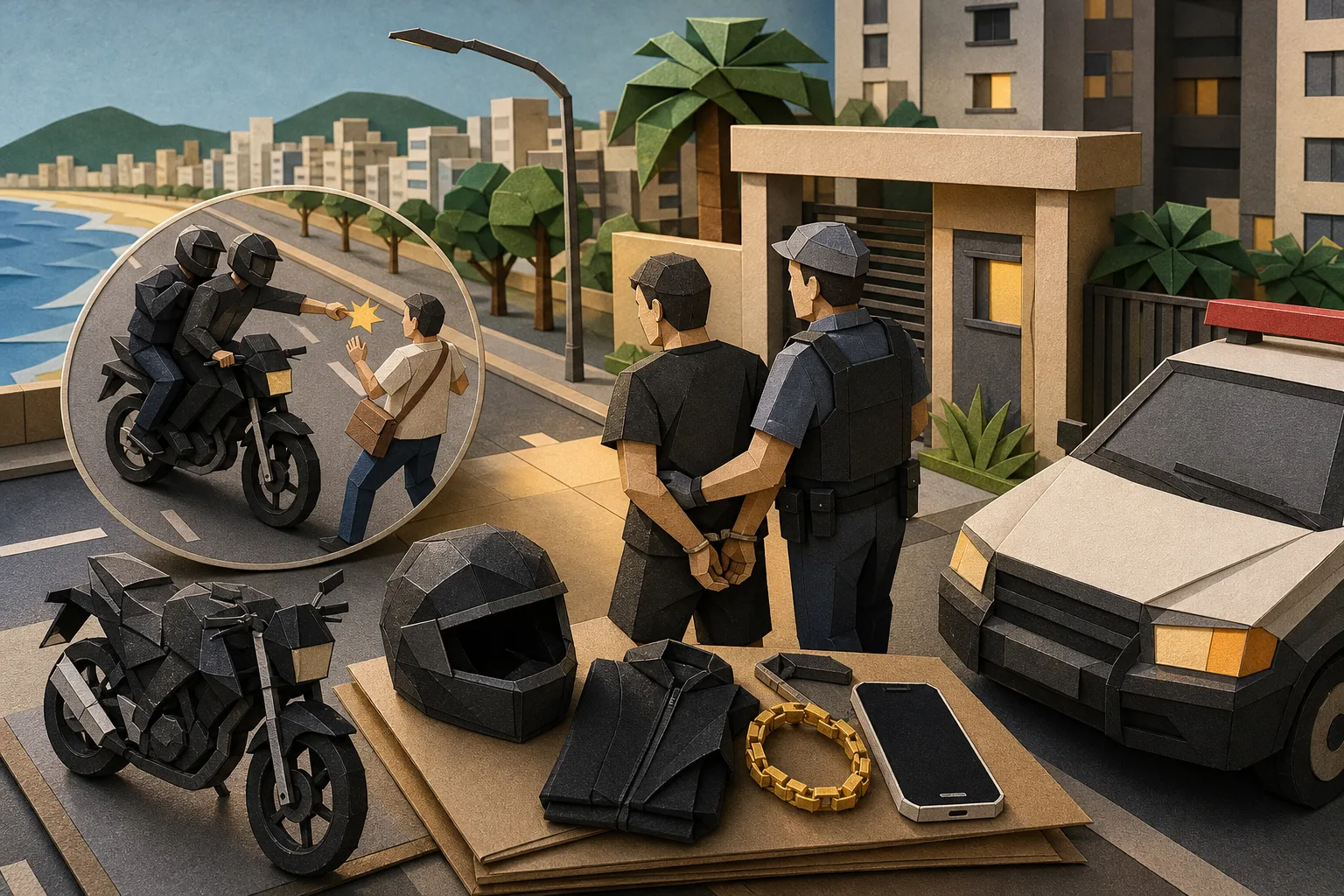 Polícia Militar localiza suspeito de atirar contra pedestre durante assalto em Santos