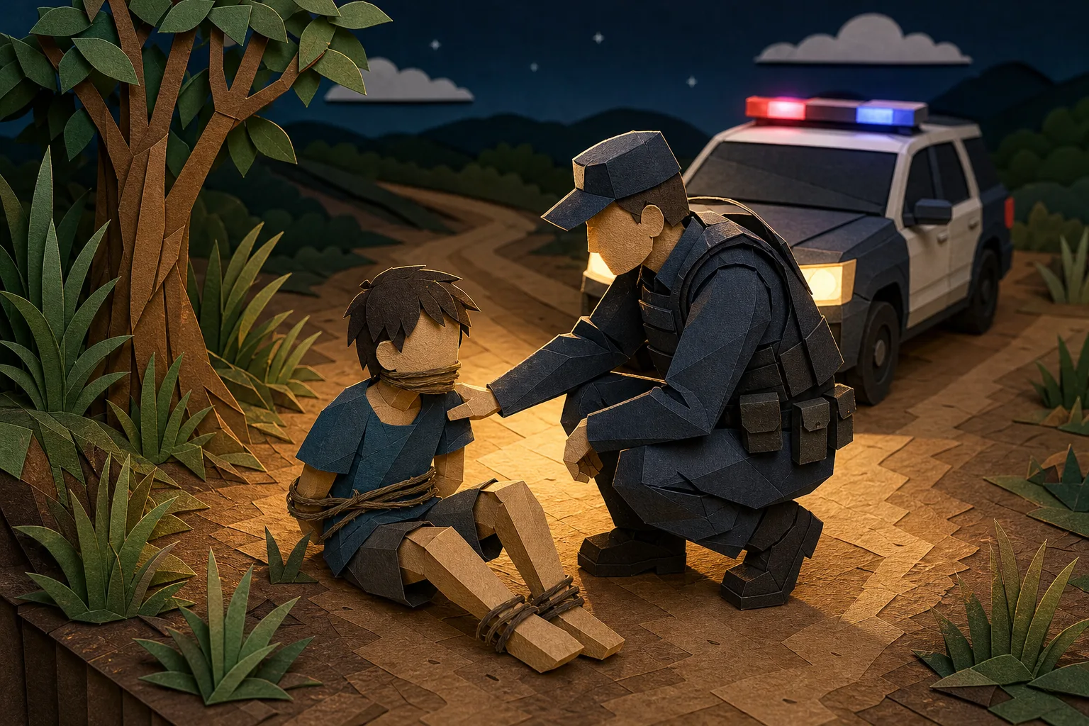 Polícia Militar resgata garoto de 11 anos abandonado em estrada após rapto em MT