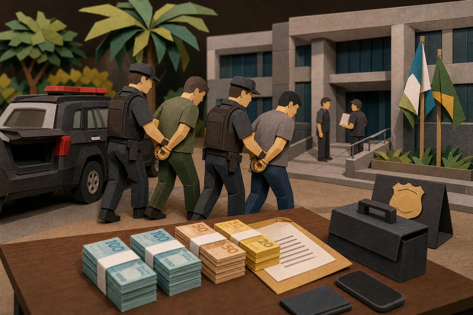 Policiais que faziam escolta de Nicoletti são detidos com quantia em espécie em RR