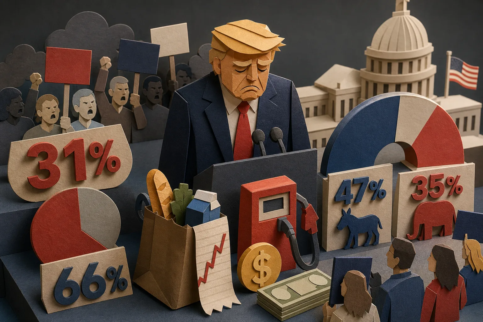 Popularidade de Donald Trump cai a 31% às vésperas de eleições legislativas nos EUA