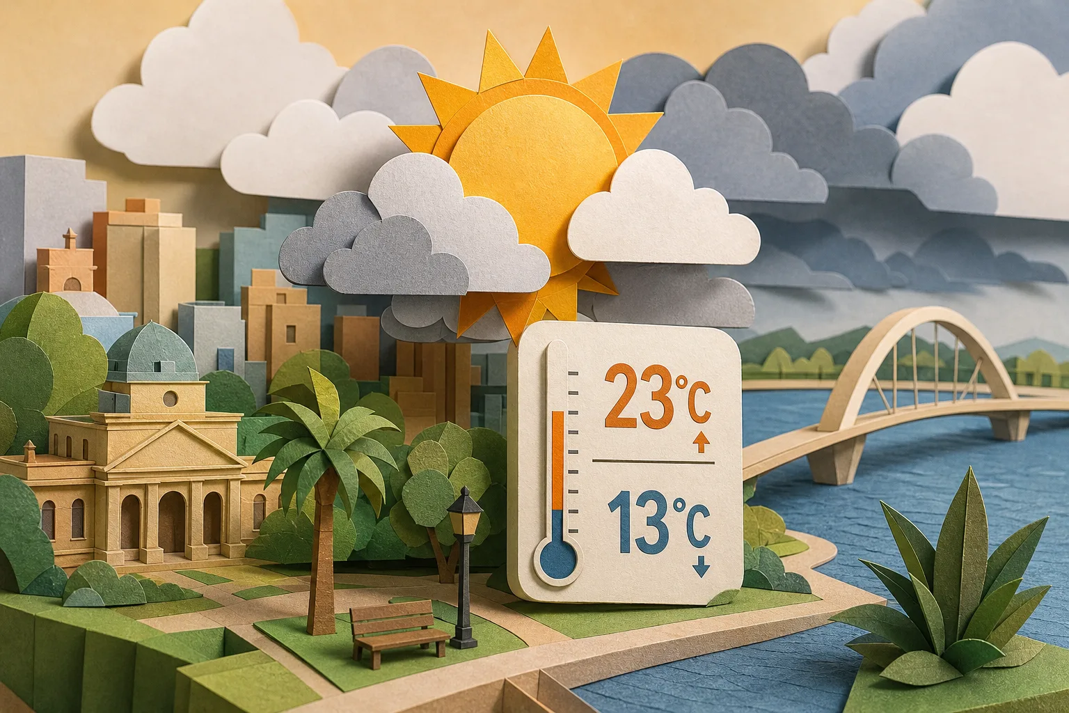 Porto Alegre terá predomínio de sol entre nuvens e máxima de 23°C nesta terça