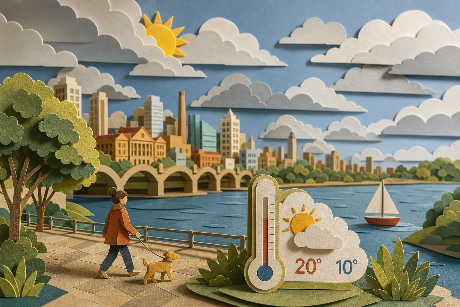 Porto Alegre terá sol entre nuvens e temperaturas amenas no início da semana