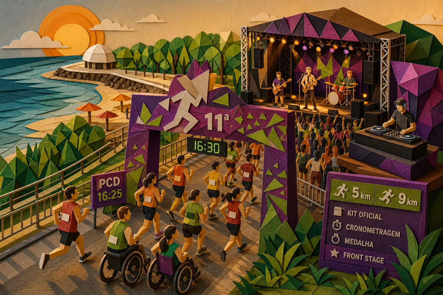 Praia da Ponta Negra recebe 11ª edição de corrida com show de Samuel Rosa