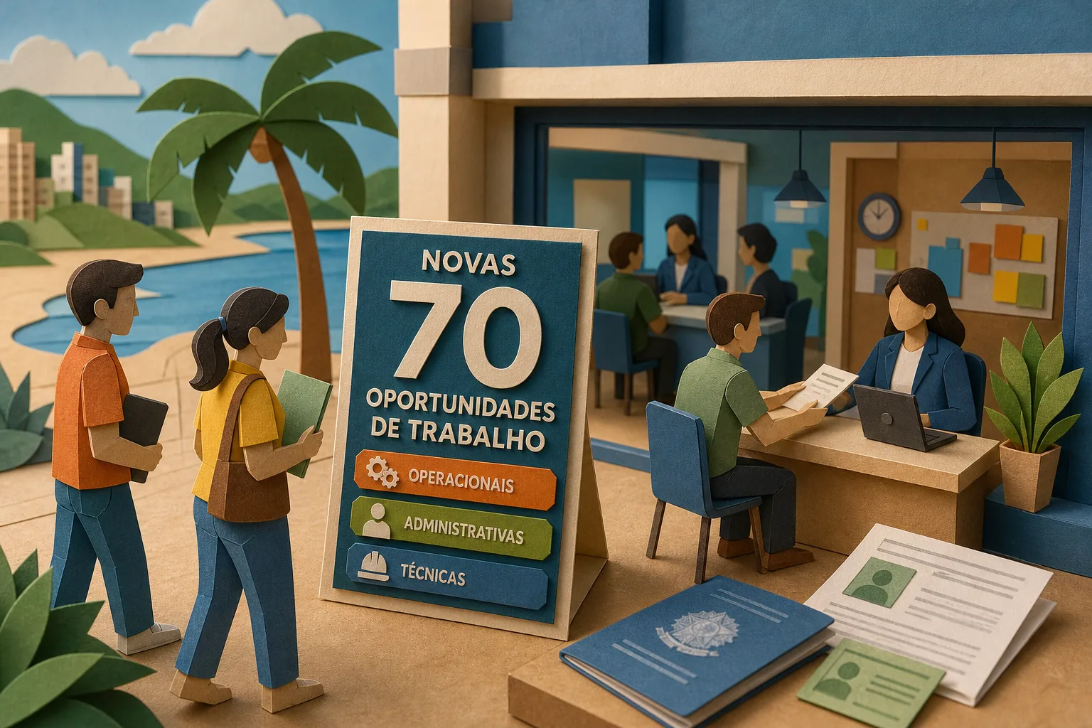 Praia Grande disponibiliza 70 novos postos de trabalho em diversos setores