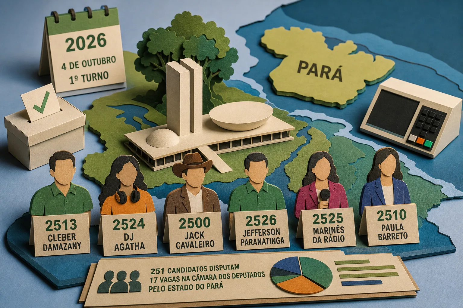 PRD oficializa seis candidaturas à Câmara dos Deputados pelo estado do Pará