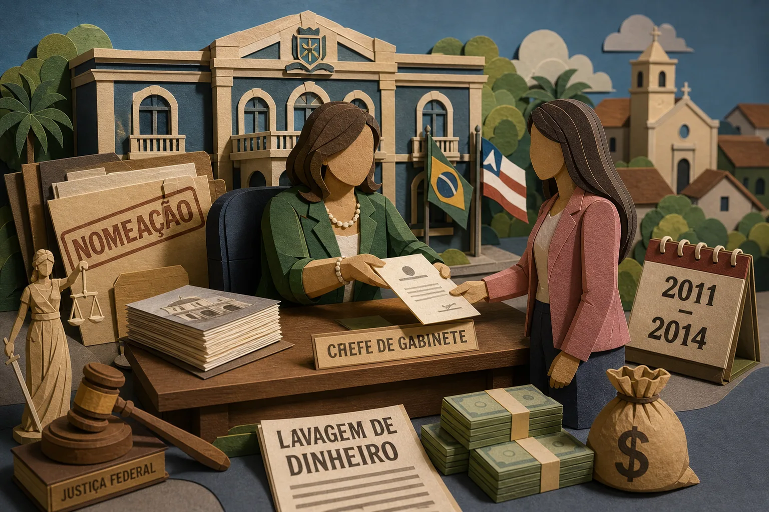 Prefeita de Cansanção escolhe filha condenada por lavagem para chefia de gabinete
