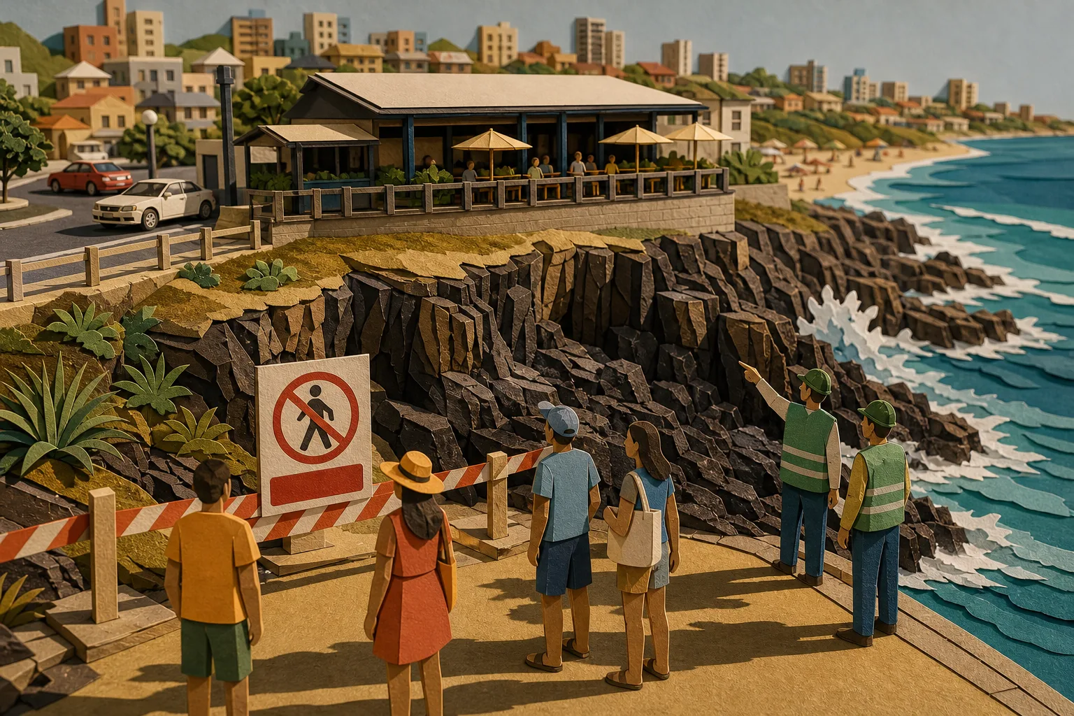 Prefeitura de Natal fecha área rochosa da Ponta do Morcego por erosão marinha