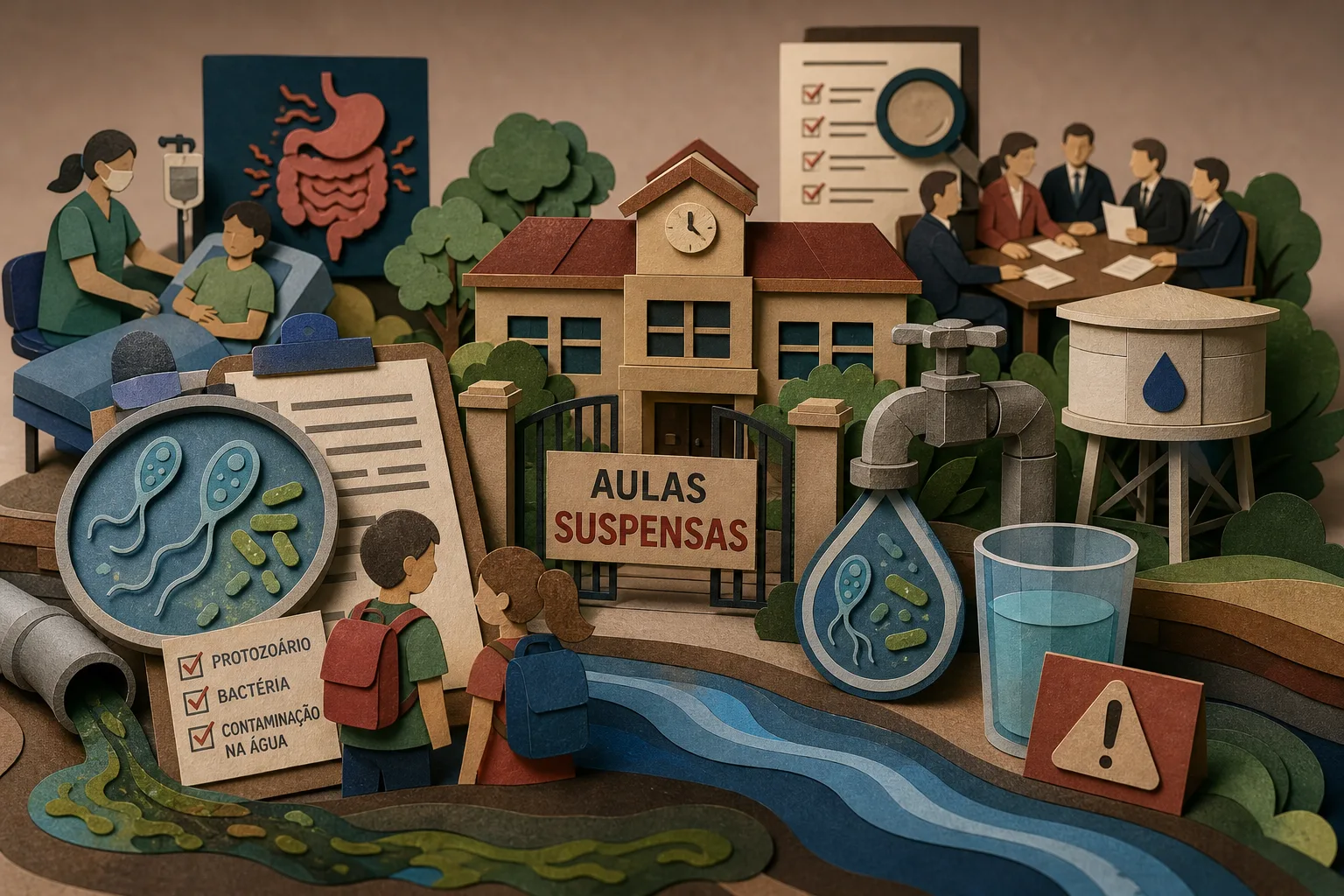 Presença de protozoário na rede de abastecimento paralisa escolas em Itapeva