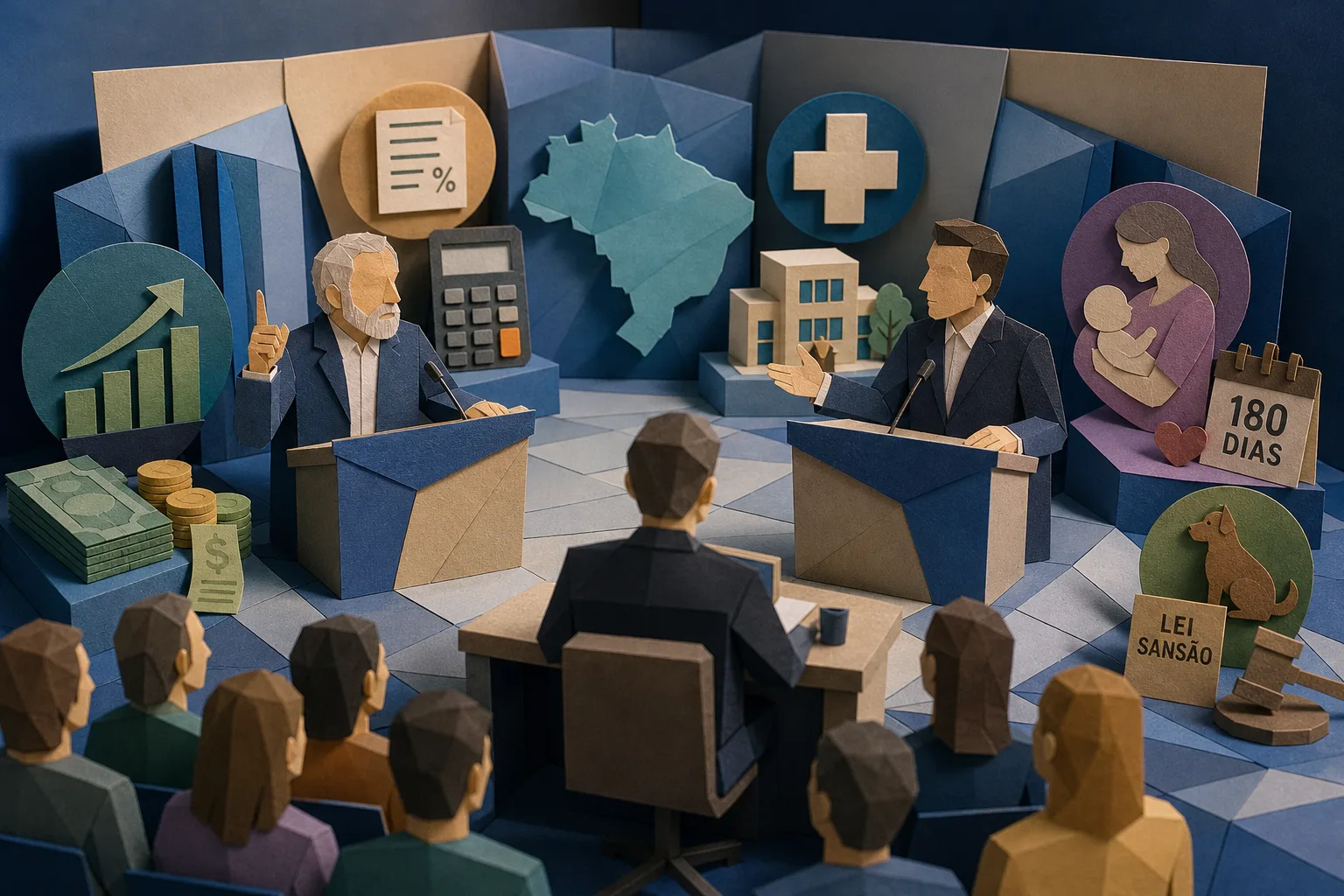 Presidenciáveis divergem sobre economia, saúde e programas sociais em debate
