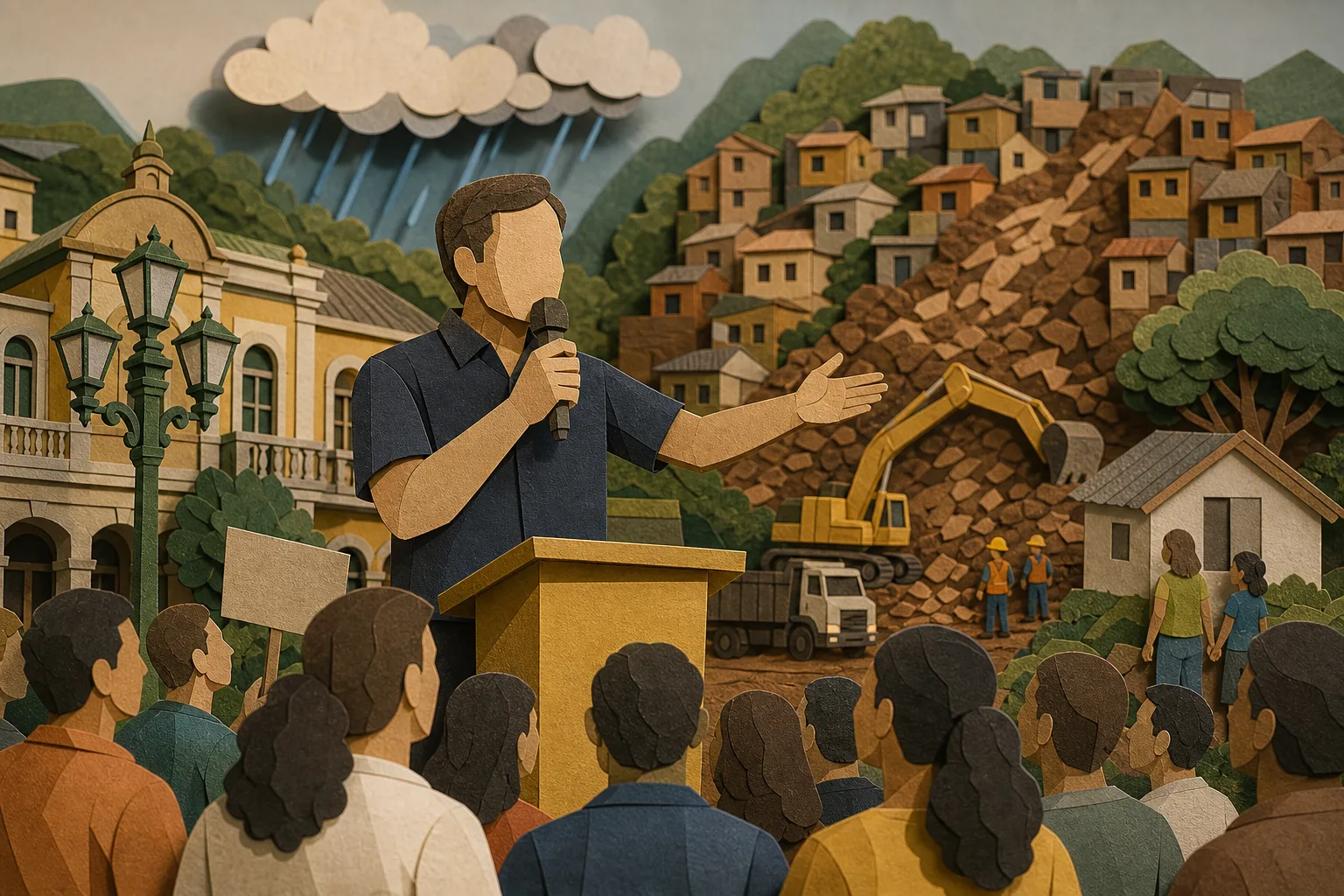 Presidenciável Renan Santos defende remoção de moradias em áreas de risco no Rio