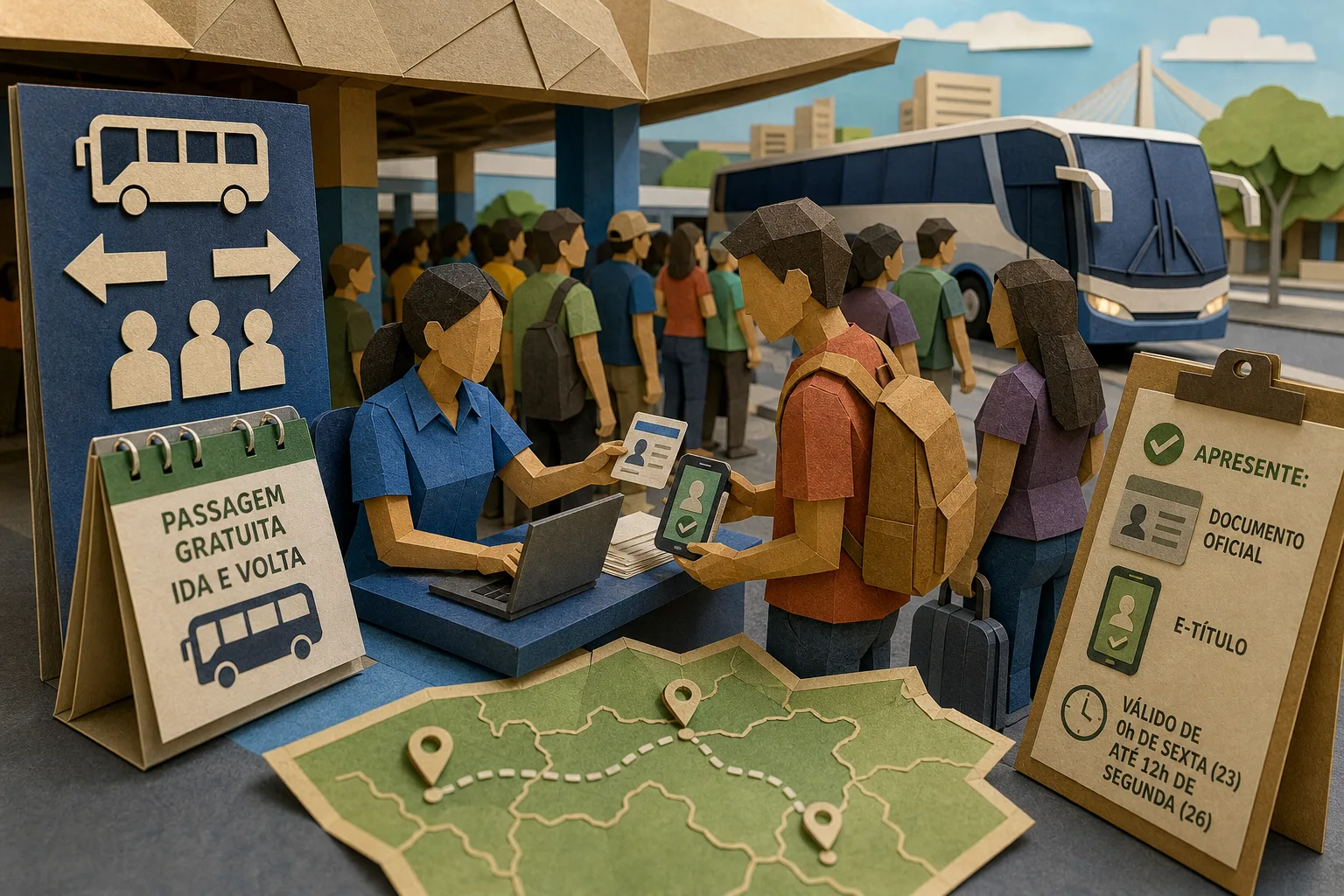 Procura por transporte intermunicipal gratuito cresce no terminal de Teresina