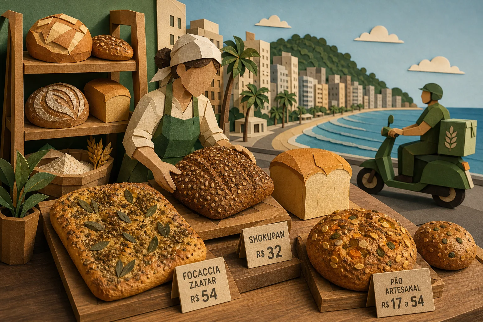 Produção artesanal e receitas autorais movimentam padarias de Santos no Dia do Pão